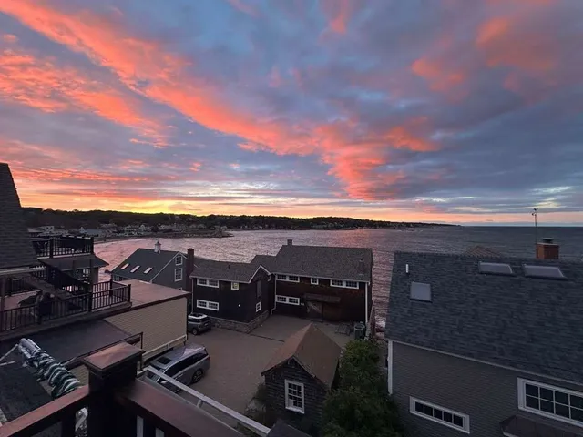 a view of city from balcony