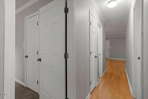 a view of a bathroom from the hallway