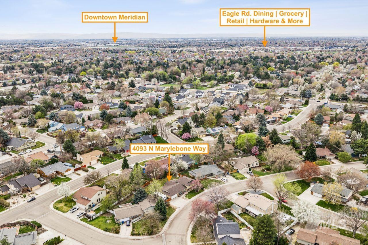 4093 North Marylebone Way Boise, ID 83713 - Photo 43 of 48 Aerial view of residential area