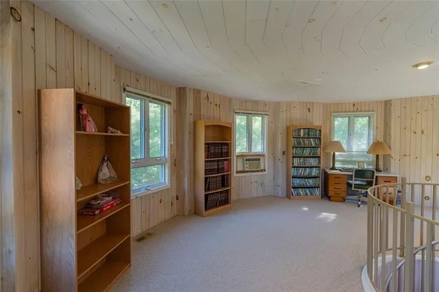 a view of a livingroom with furniture