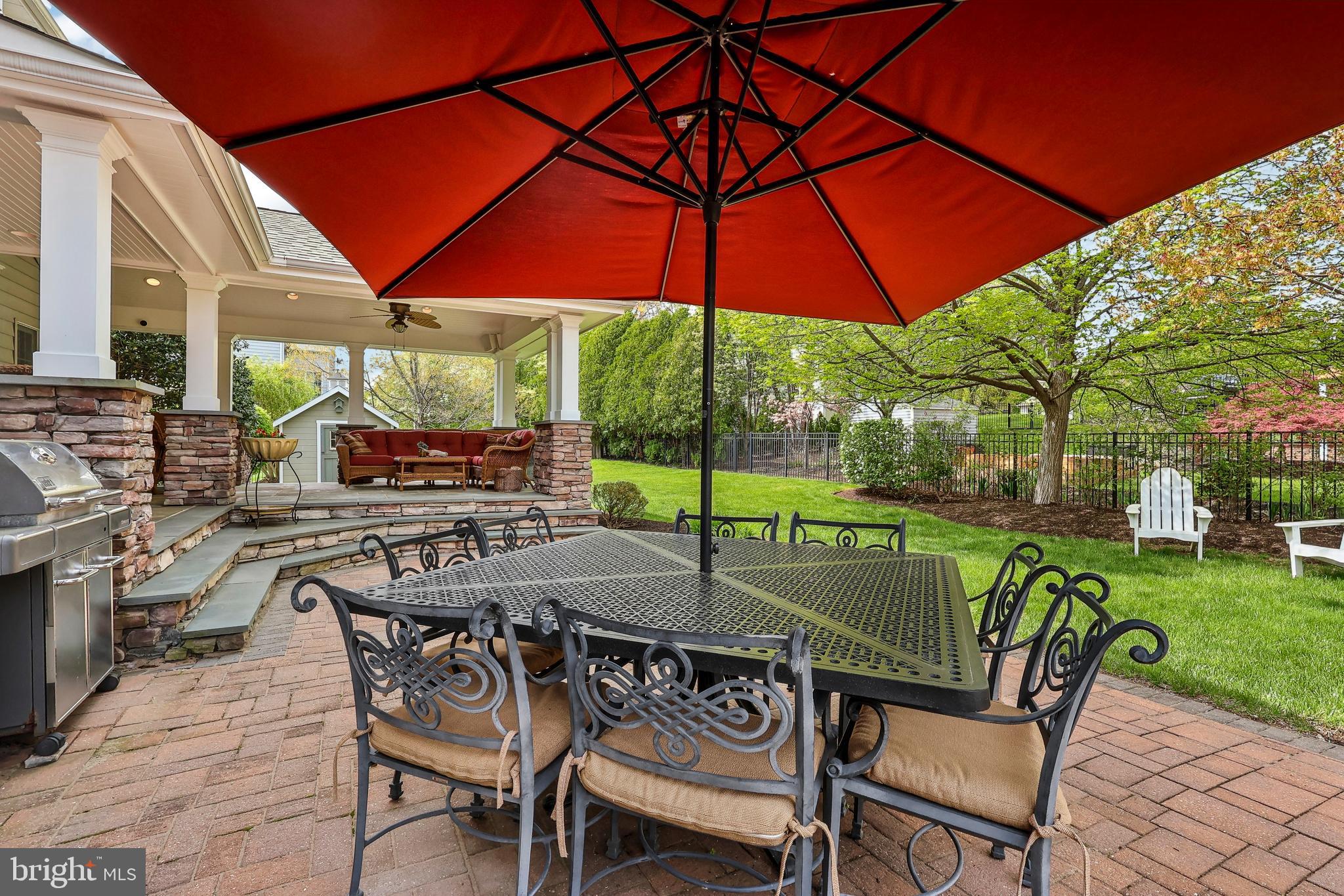 3 Eagleton Farm Road Newtown, PA 18940 - Photo 30 of 40 a patio with a yard table and chairs