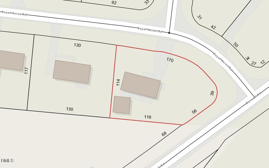 5124 Royal Acres Road Raleigh, NC 27610 - Photo 2 of 6 5124 Royal Acres - Parcel View