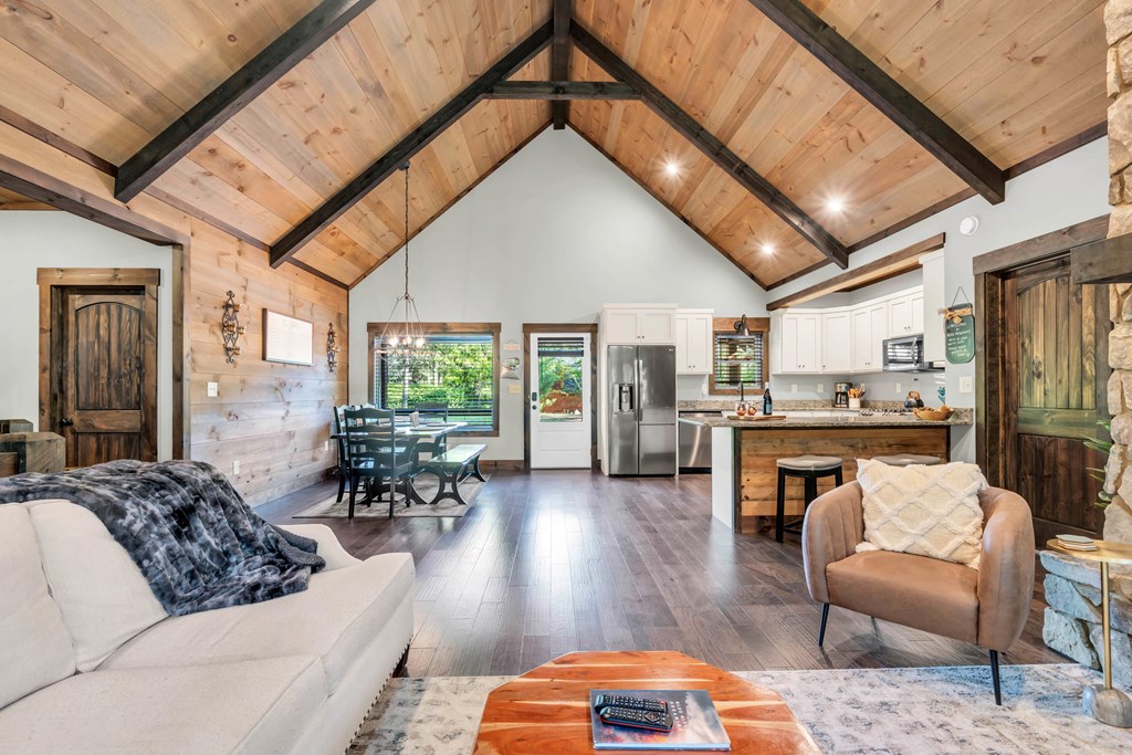 566 High Meadows Drive Morganton, GA 30560 - Photo 10 of 46 a living room with furniture and a large window