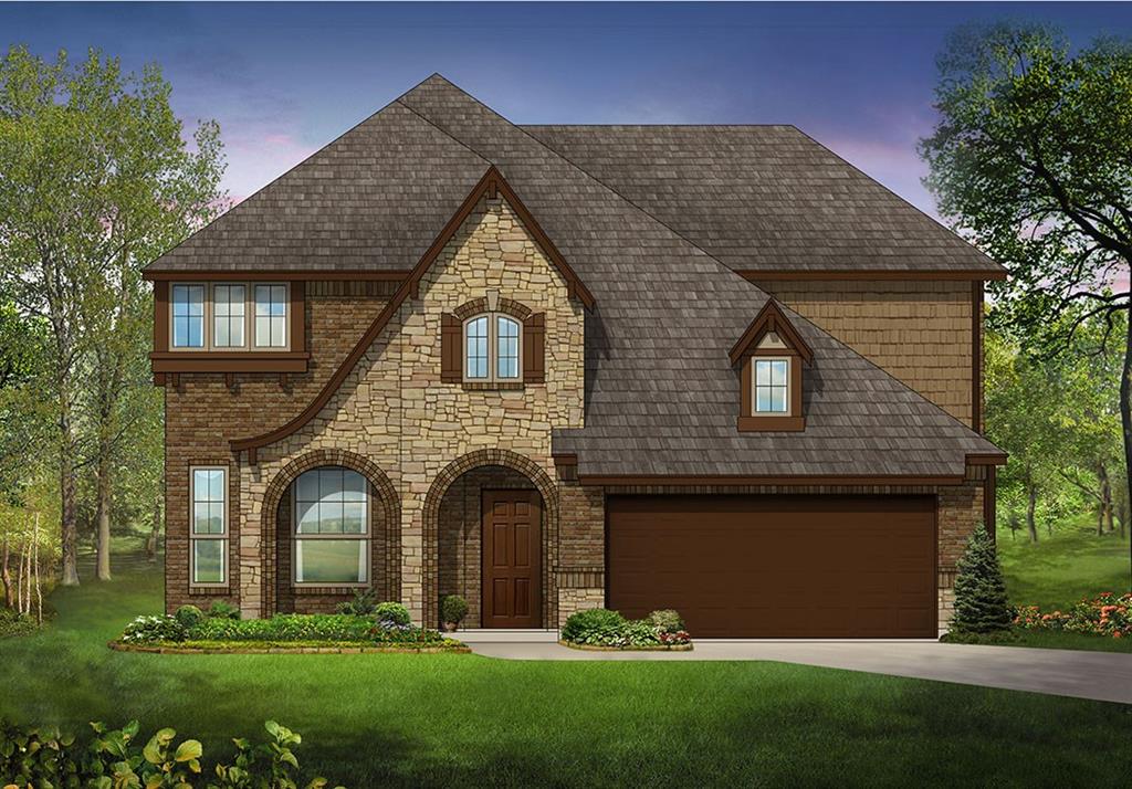 8901 Conroe Drive Denton, TX 76226 - Photo 1 of 1 a front view of a house with a garden and plants