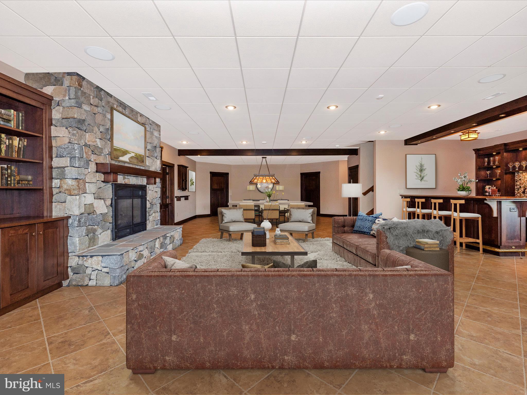 12420 Pleasant Valley Road Smithsburg, MD 21783 - Photo 54 of 112 Lower Level Rec Room Virtually Staged