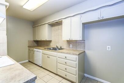 5408 31st Street Lubbock, TX 79407 - Photo 13 of 33 a kitchen with a stove a sink and a refrigerator