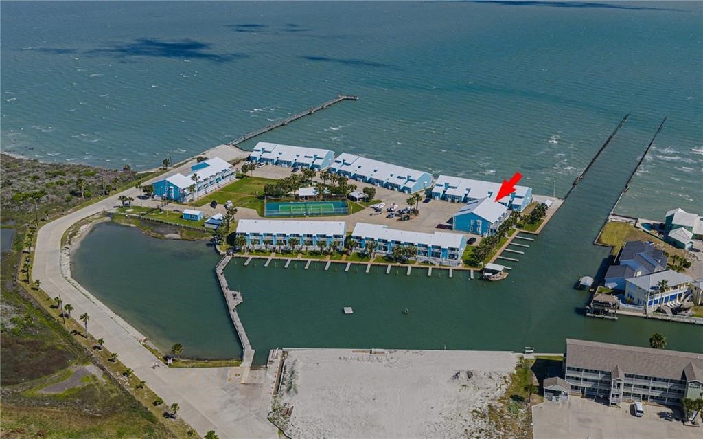 2292 North Fulton Beach Road, Unit 405 Rockport, TX 78382 - Photo 39 of 40 an aerial view of a house