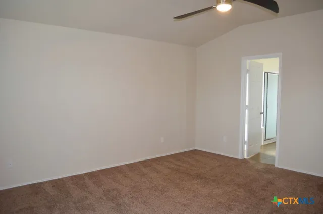 a view of small space with racks on the wall