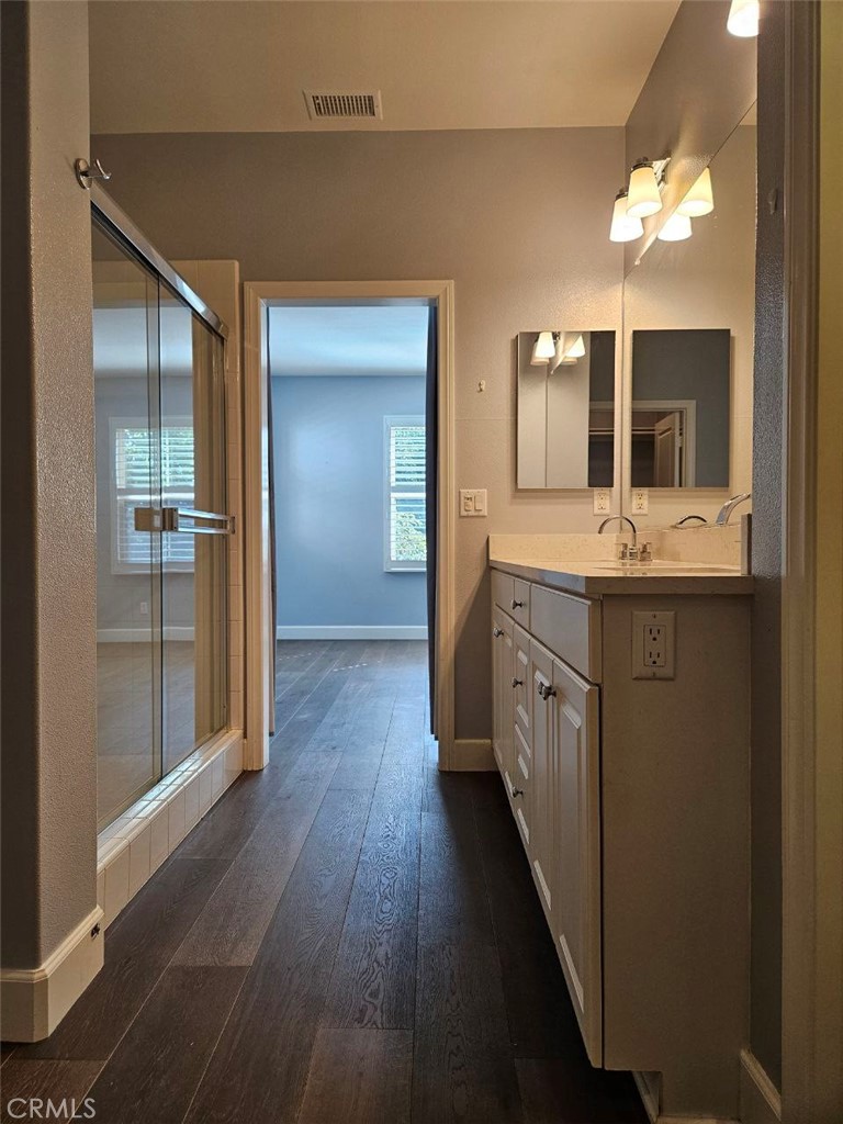 35 Courant Irvine, CA 92618 - Photo 20 of 37 a kitchen with granite countertop a sink and a refrigerator