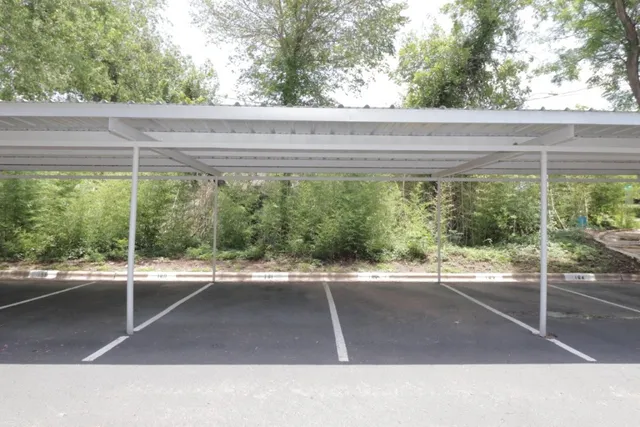 a view of a back yard from a window