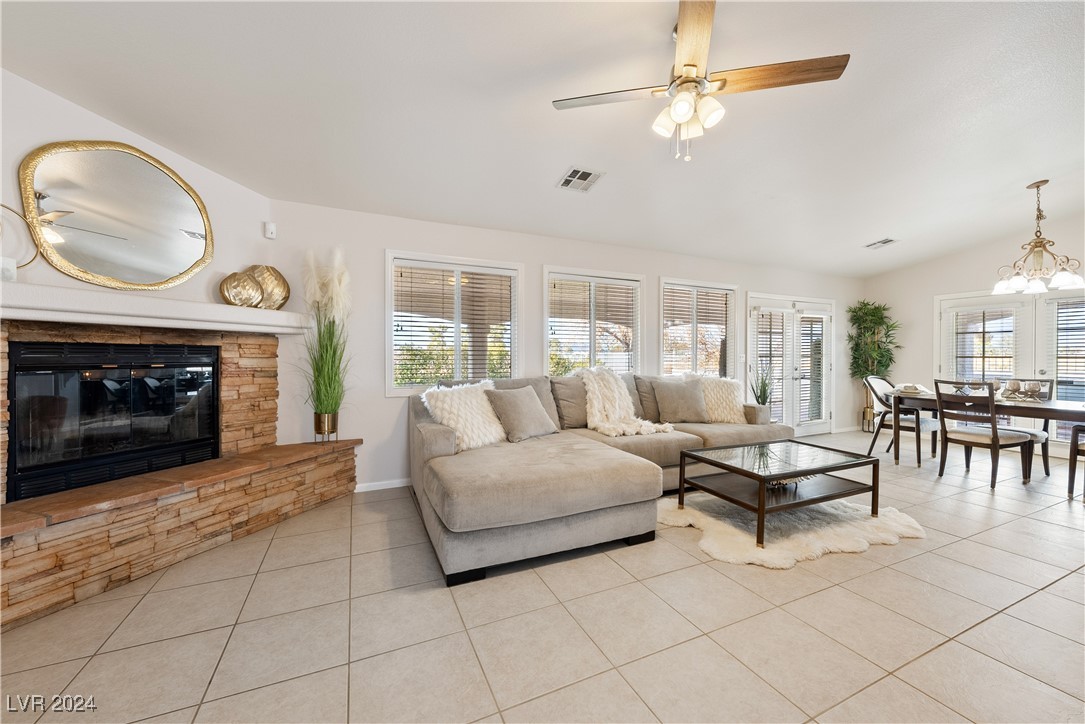 520 East Bellville Road Pahrump, NV 89048 - Photo 10 of 66 Stone Fireplace
