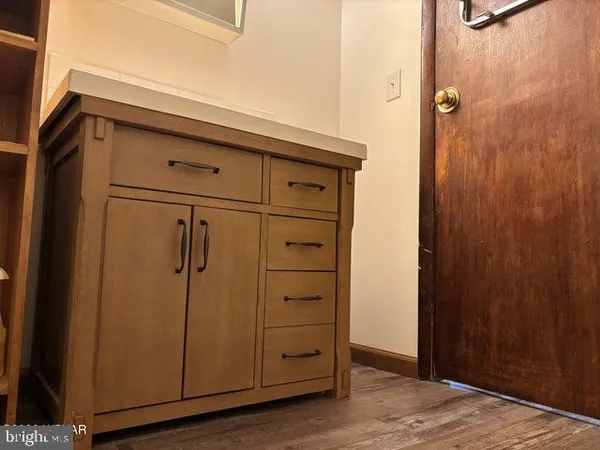 a view of a closet area