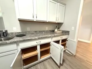 a bathroom with a shower and a tub