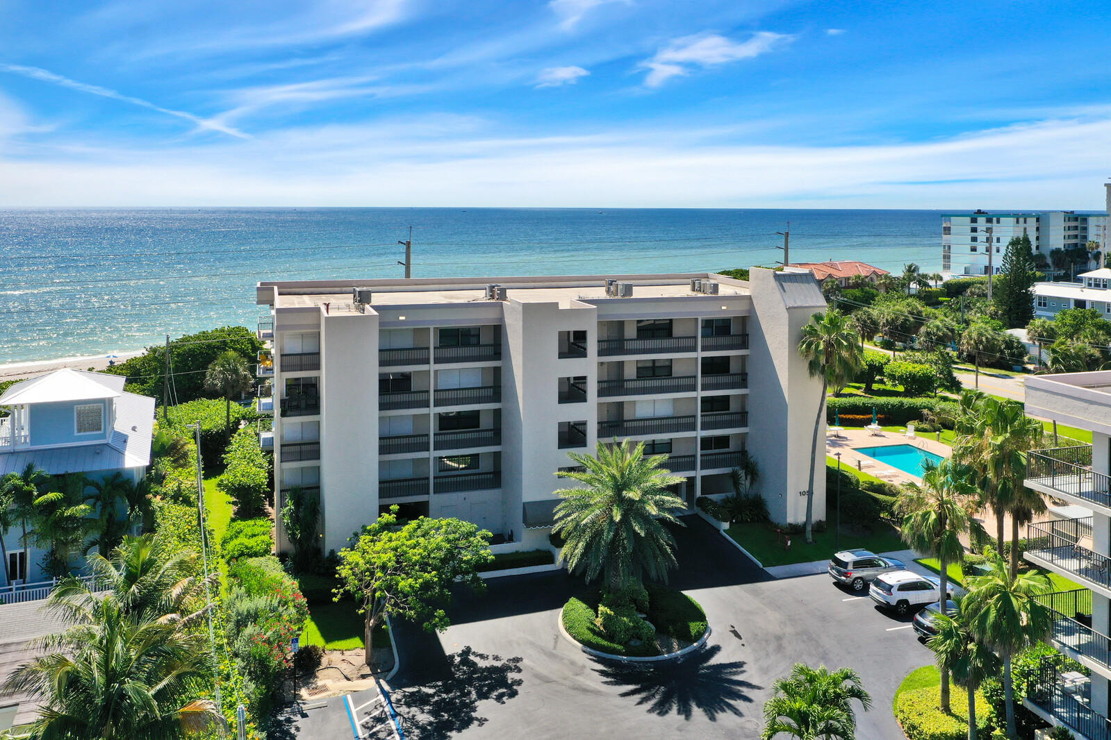 1055 Ocean Drive, Unit 401 Juno Beach, FL 33408 - Photo 2 of 31 Front of building aerial
