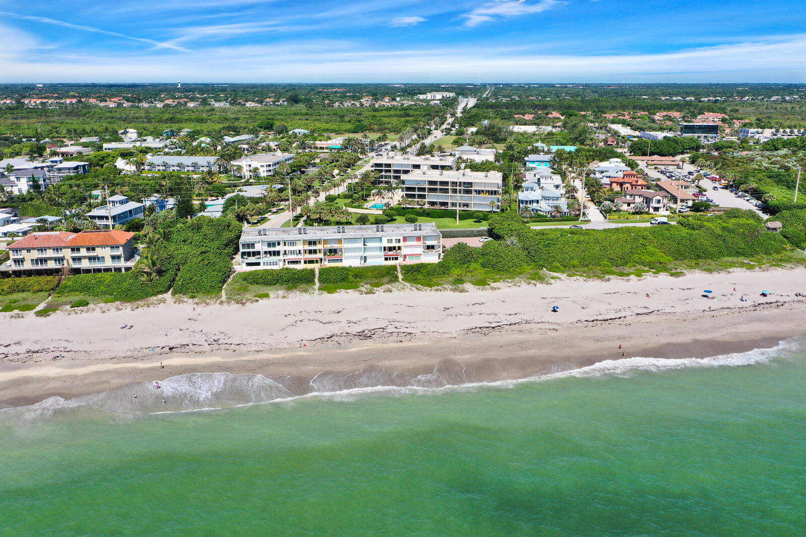 1055 Ocean Drive, Unit 401 Juno Beach, FL 33408 - Photo 5 of 31 Aerial facing West with balcony