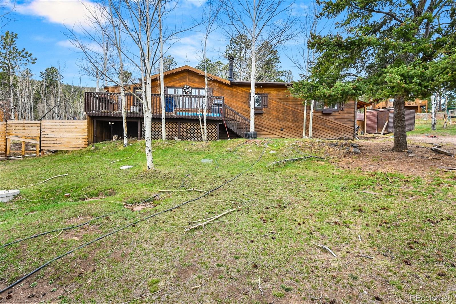 312 South Pine Drive Bailey, CO 80421 - Photo 2 of 32 a view of a house with a yard and a tree