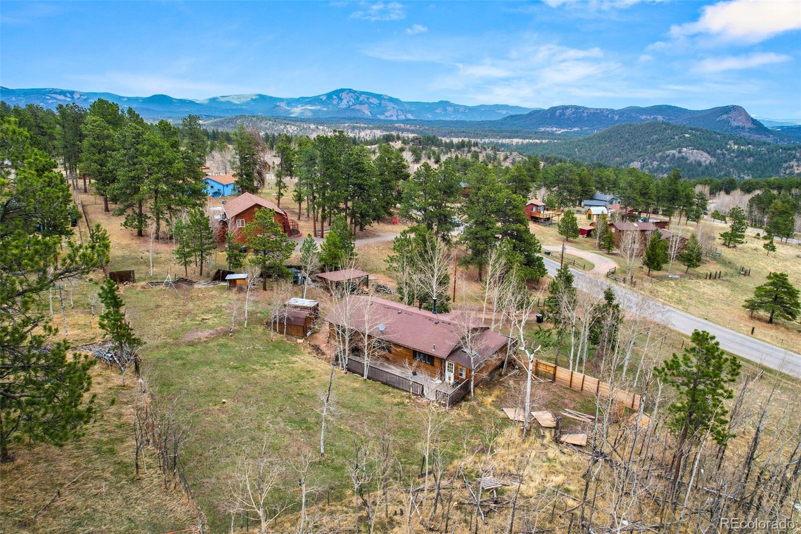 312 South Pine Drive Bailey, CO 80421 - Photo 29 of 32 a view of a city with mountain