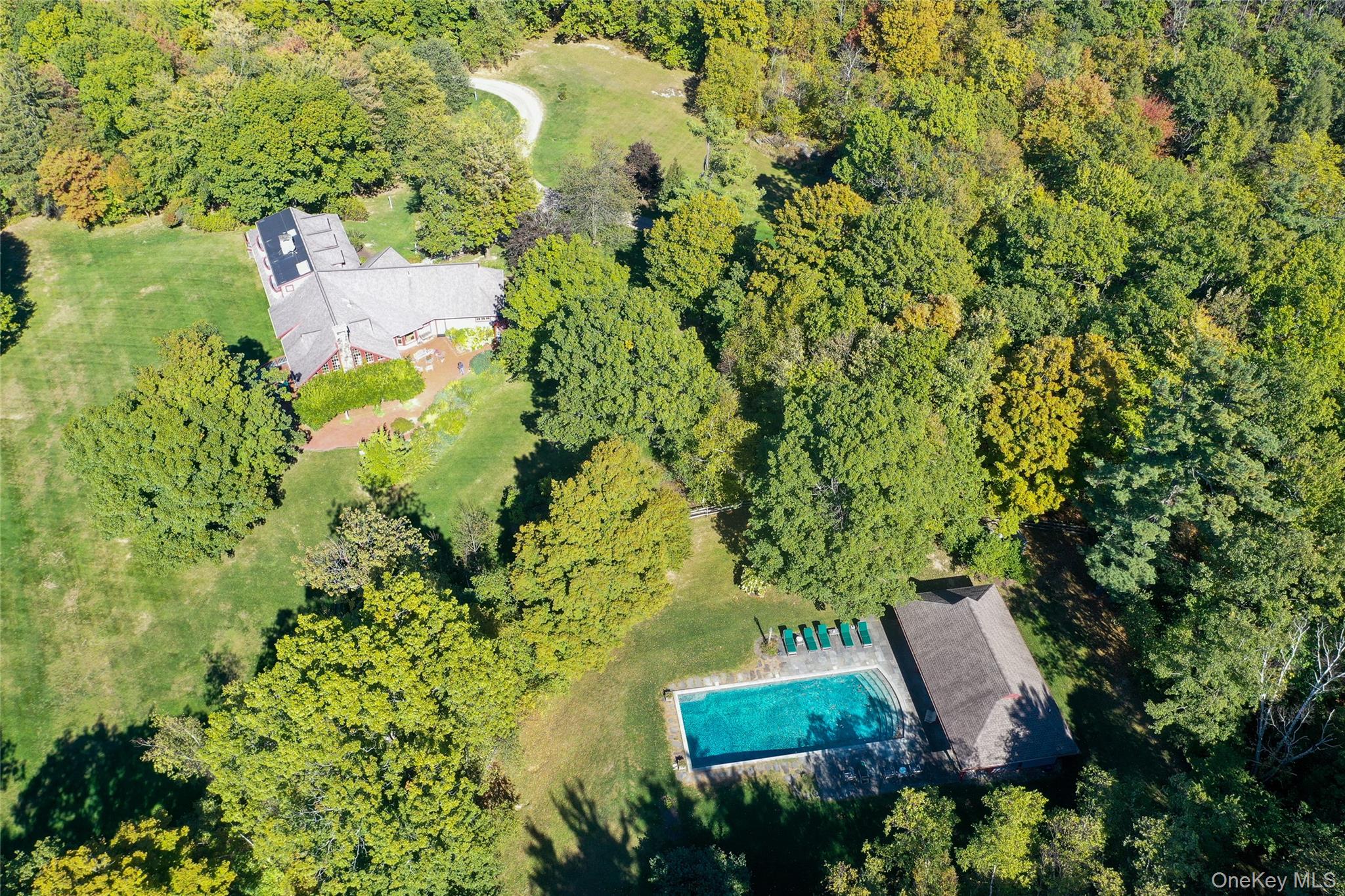 926 Turkey Hill Road Red Hook, NY 12571 - Photo 49 of 50 an aerial view of a house with a yard