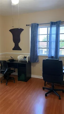 a room with furniture and windows