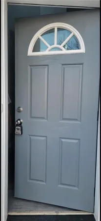 a view of front door