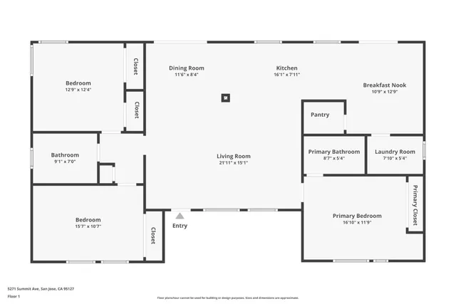 $1,398,000 | 5271 Summit Avenue, San Jose, CA 95127
