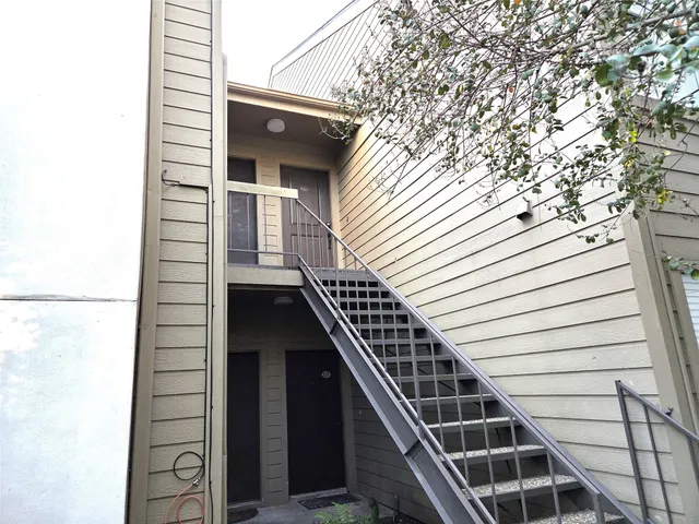 a view of front door of house