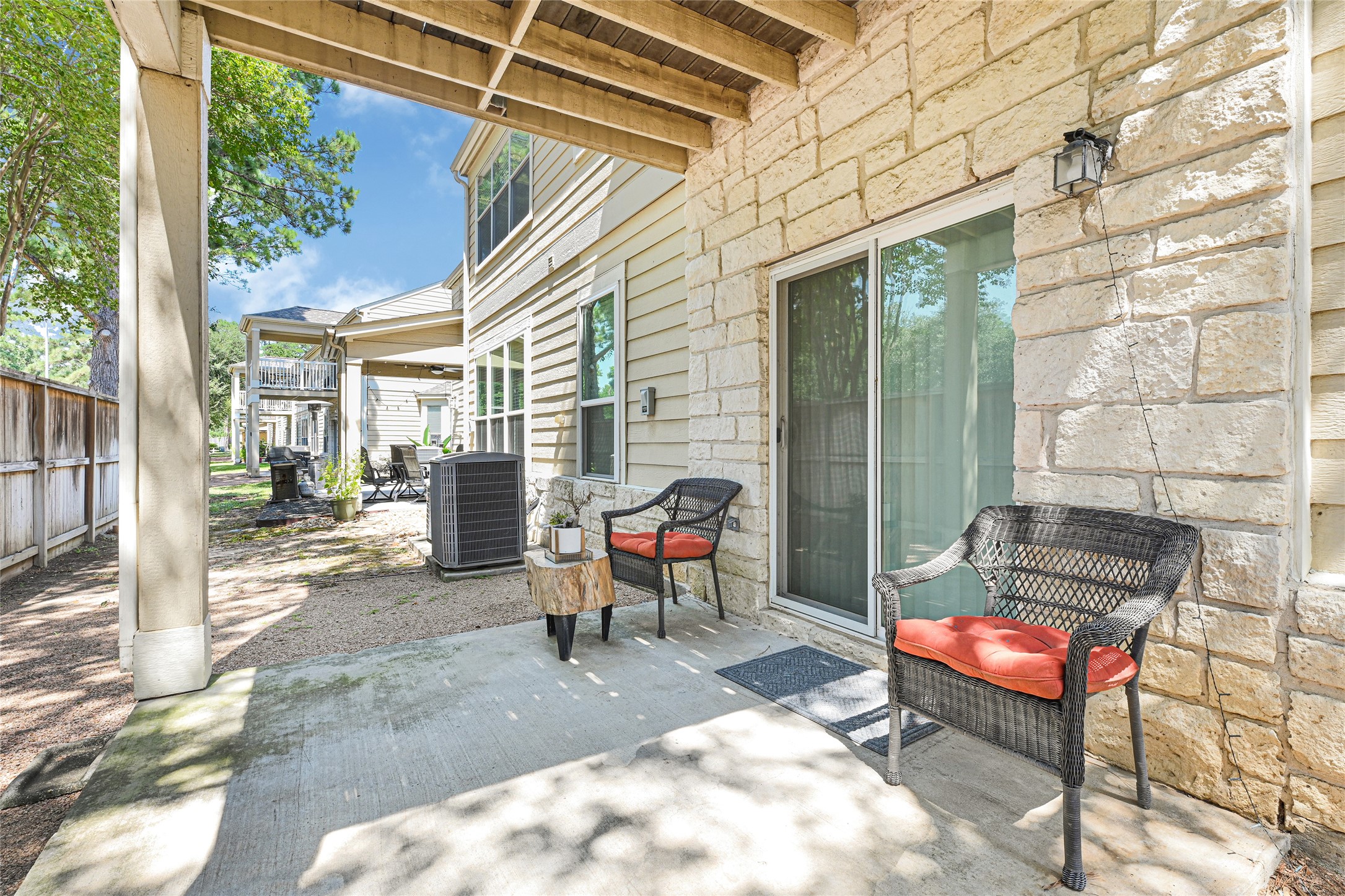 13600 Breton Ridge Street, Unit 4A Houston, TX 77070 - Photo 38 of 49 Covered back patio extending the living space outdoors
