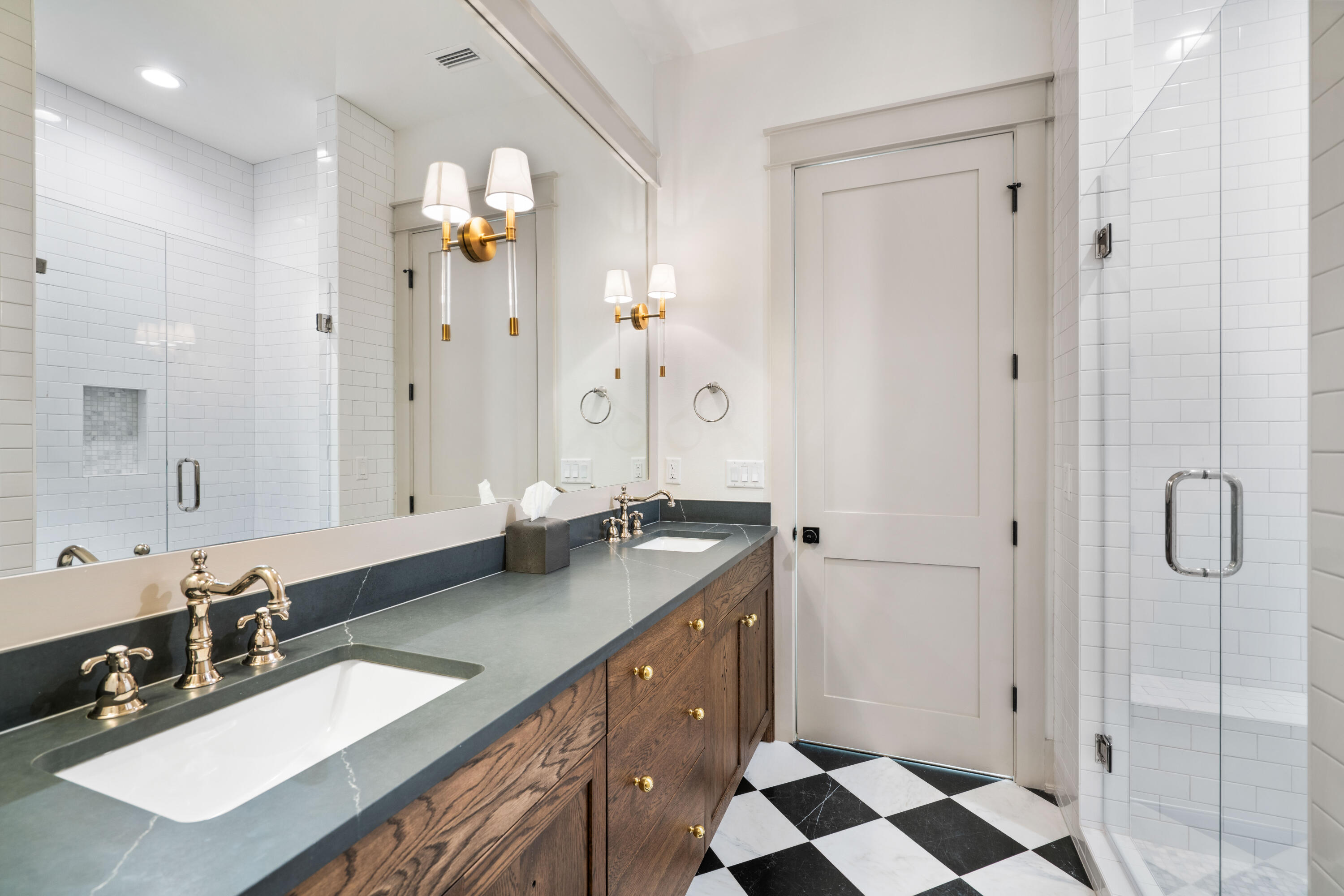 275 Clareon Dr Inlet Beach Inlet Beach, FL 32461 - Photo 29 of 76 a bathroom with a double vanity sink mirror and shower
