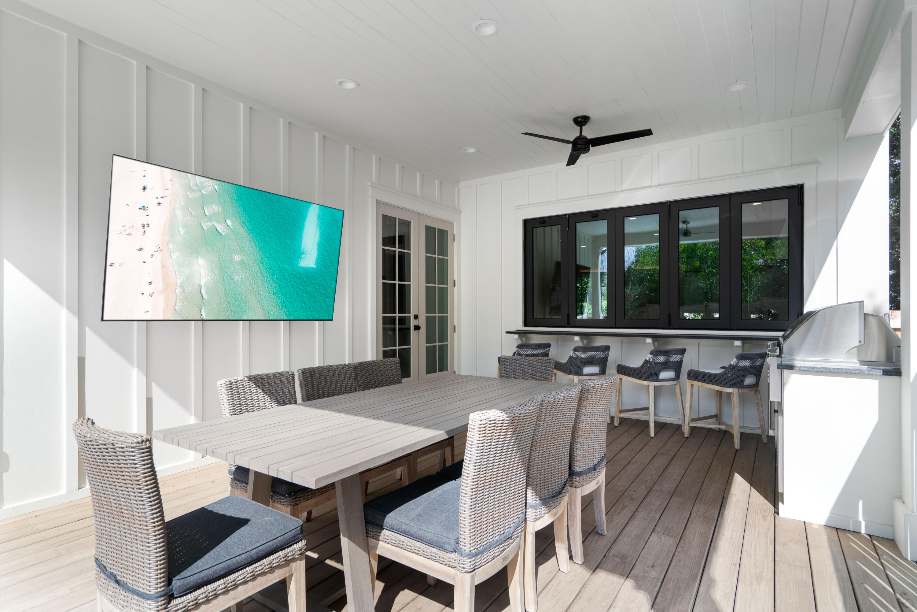 275 Clareon Dr Inlet Beach Inlet Beach, FL 32461 - Photo 62 of 76 a view of a dining room with furniture window and outside view