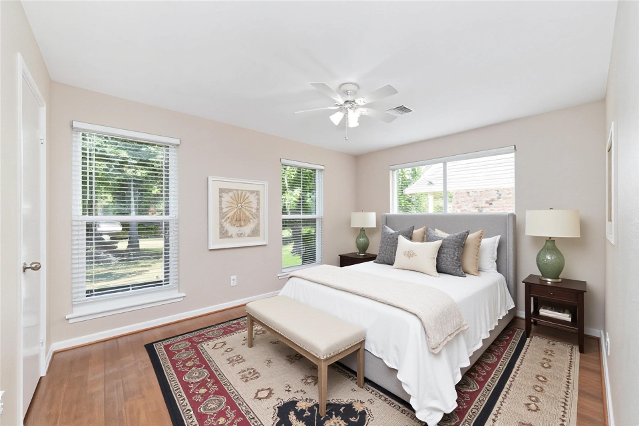 5643 Cheena Drive Houston, TX 77096 - Photo 26 of 32 a bedroom with a large bed and a window