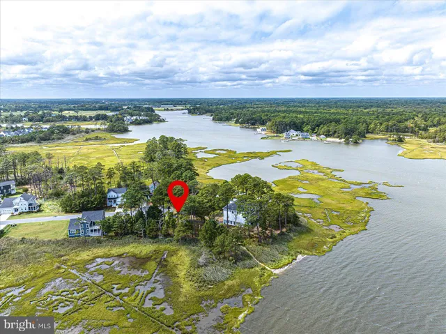 a view of an ocean and city