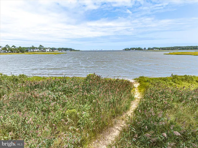 a view of a large swimming pool and an ocean view