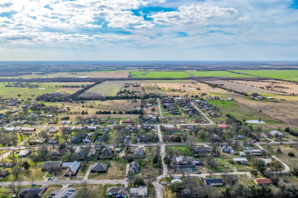 an aerial view of a city