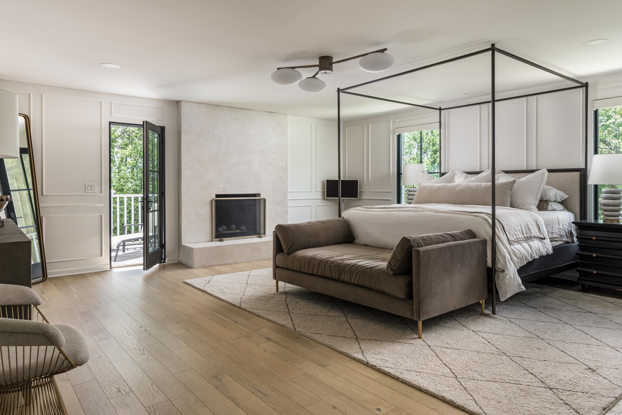 1005 Scramblers Knob Franklin, TN 37069 - Photo 16 of 41 a bedroom with a bed window and a fireplace