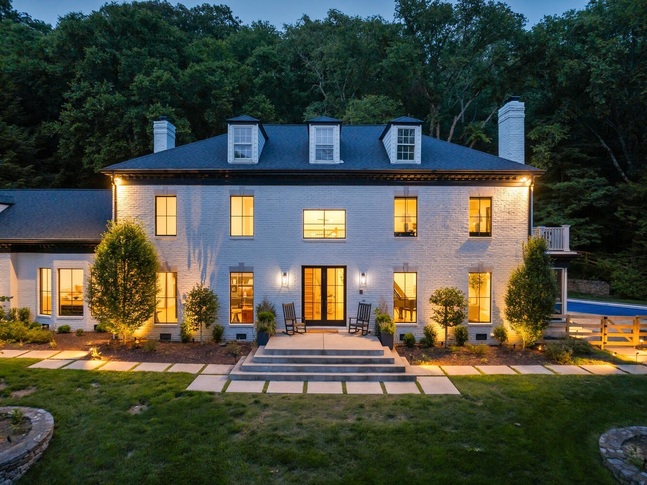 1005 Scramblers Knob Franklin, TN 37069 - Photo 35 of 41 a front view of a house with garden
