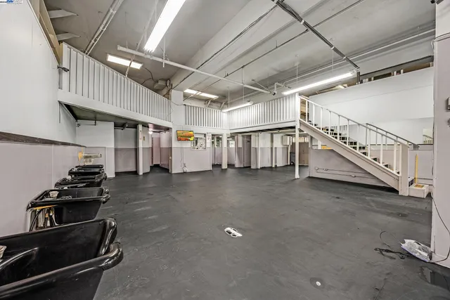 a view of a room with rack on the wall