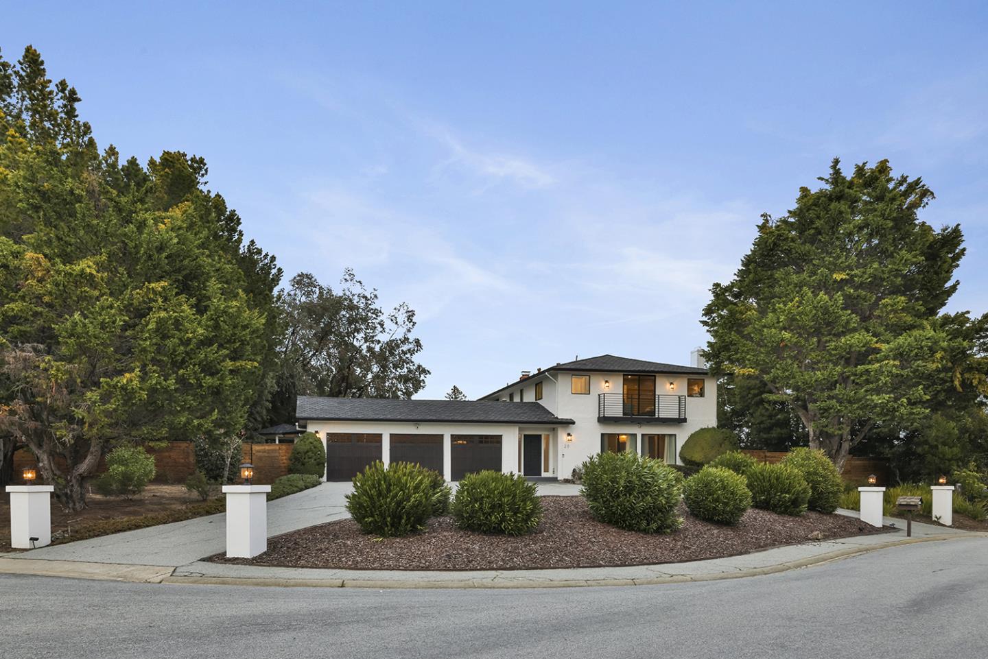 20 Tea Tree Court Hillsborough, CA 94010 - Photo 21 of 100 a front view of a house with a garden