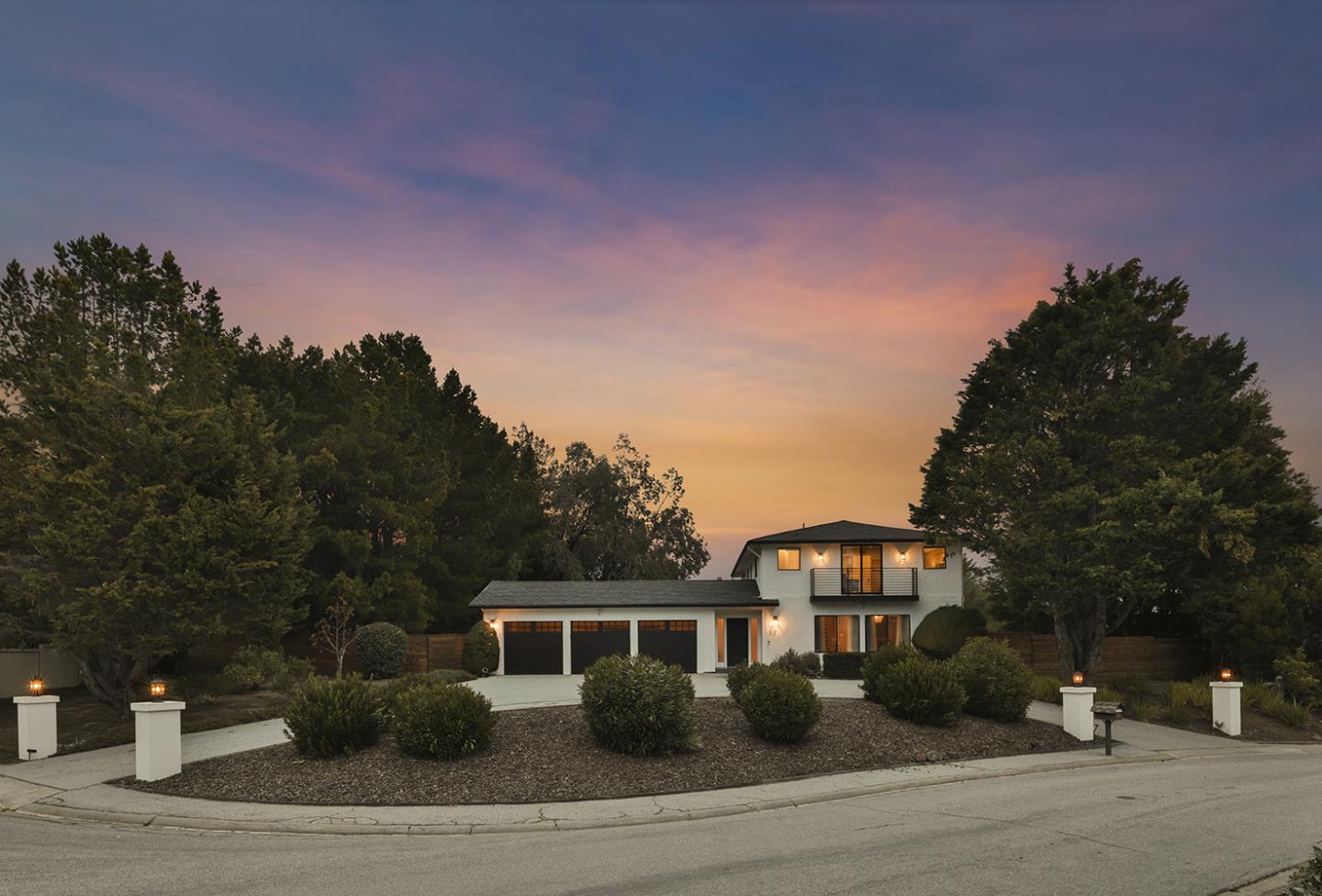 20 Tea Tree Court Hillsborough, CA 94010 - Photo 4 of 100 a front view of a house with a garden