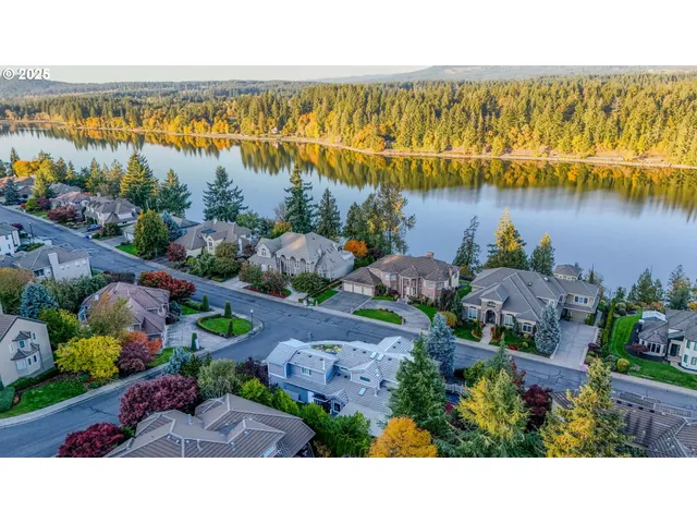 a view of a lake and lake