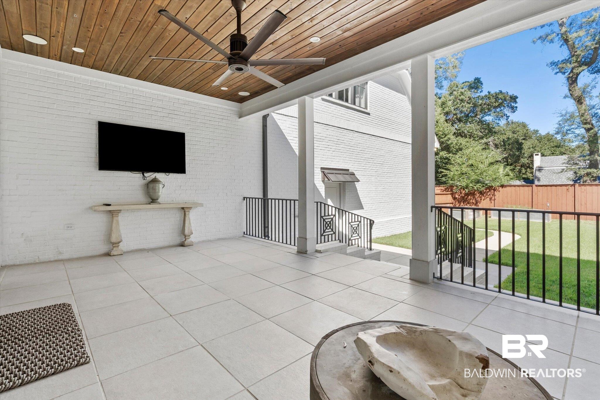 4602 Kingswood Drive Mobile, AL 36608 - Photo 7 of 45 View of patio featuring ceiling fan