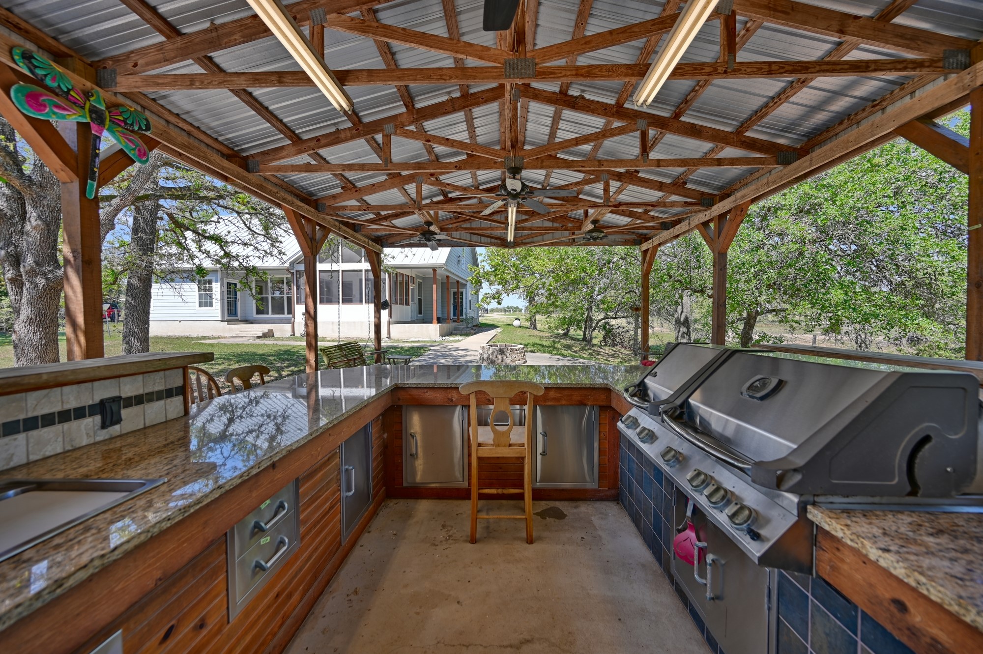 350 Owl Creek Road Giddings, TX 78942 - Photo 19 of 29 View of patio featuring area for grilling