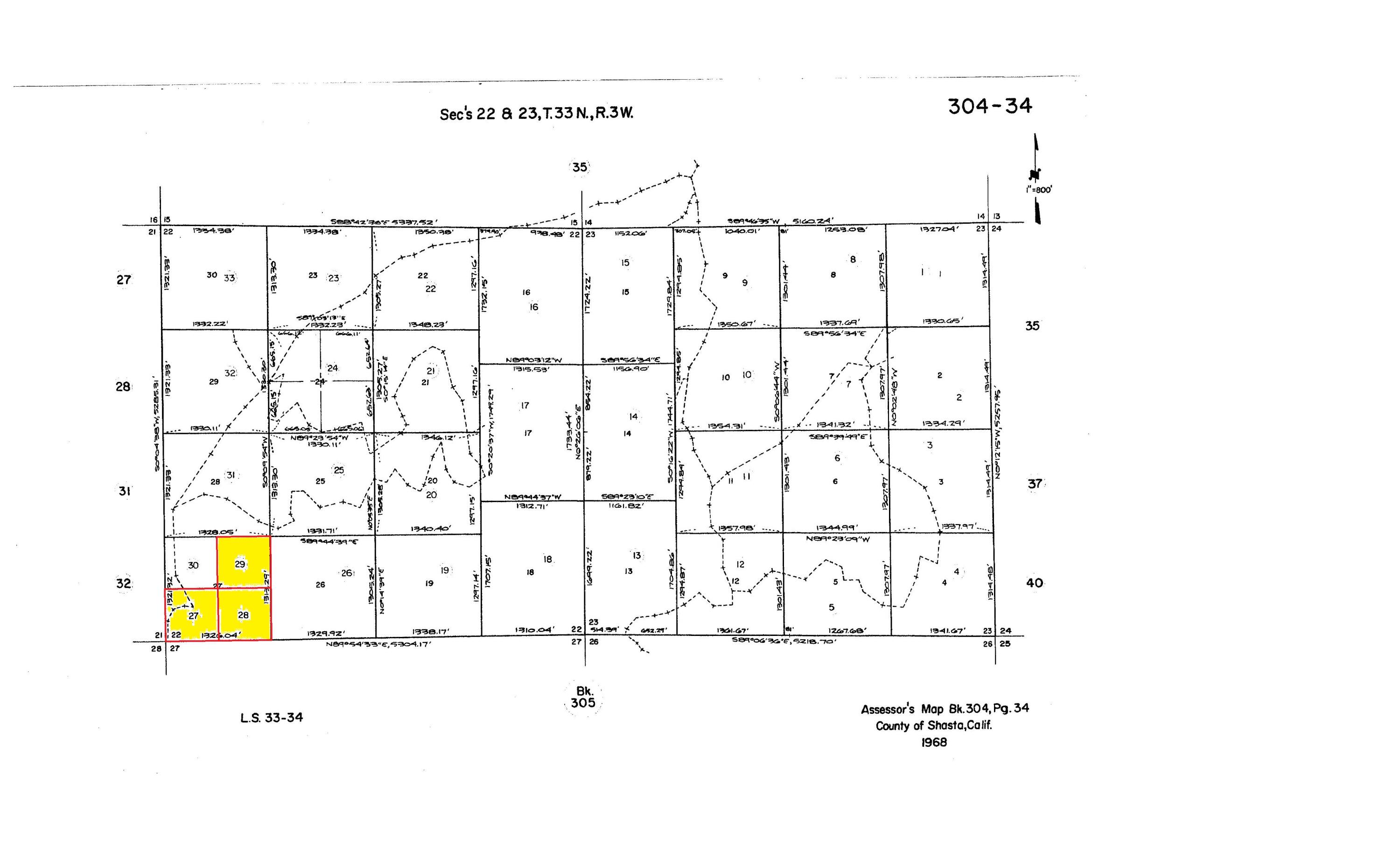 30-acres Aloha Road Bella Vista, CA 96008 - Photo 4 of 21 Assessors Map