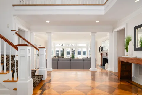 a view of a living room