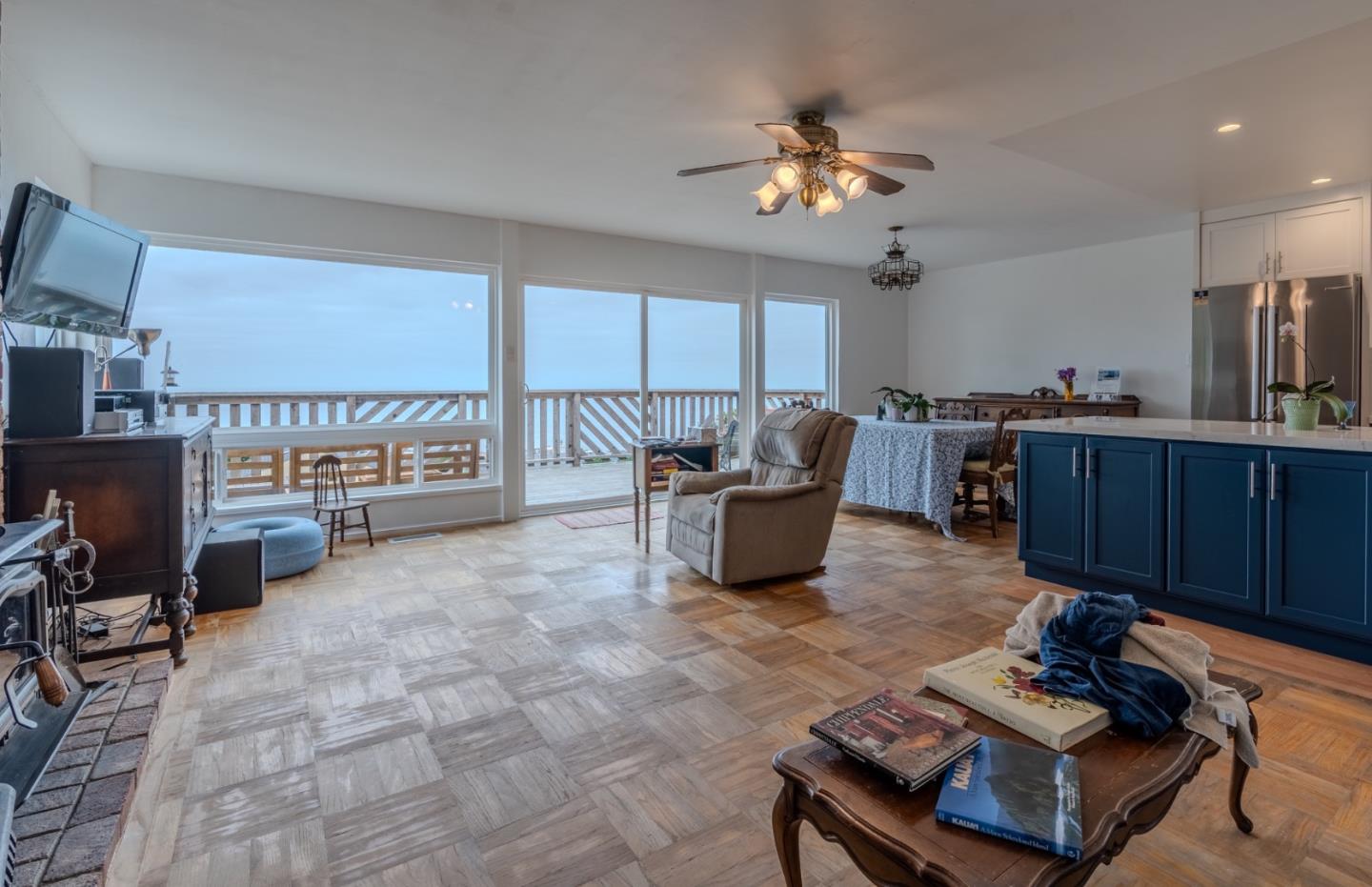 226 Crestmoor Circle Pacifica, CA 94044 - Photo 2 of 23 a living room with furniture and a fireplace