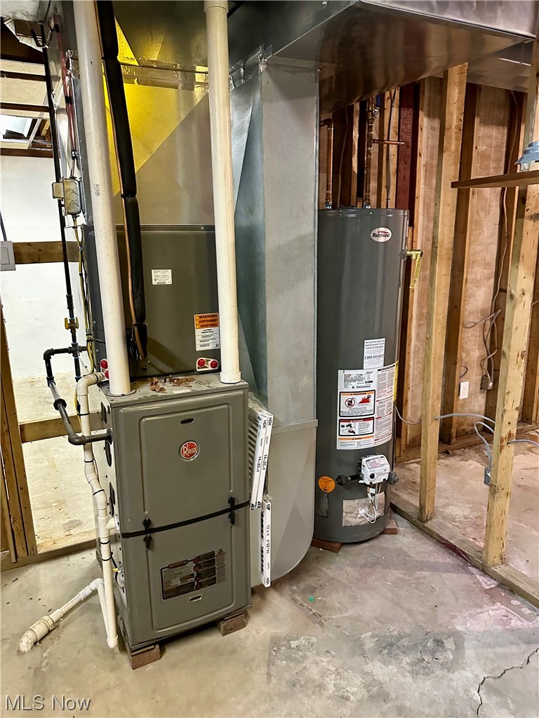 2039 St Johns Road Colliers, WV 26035 - Photo 25 of 35 Utility room featuring gas water heater