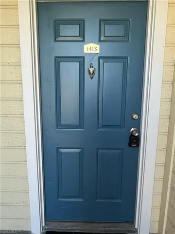 a view of front door