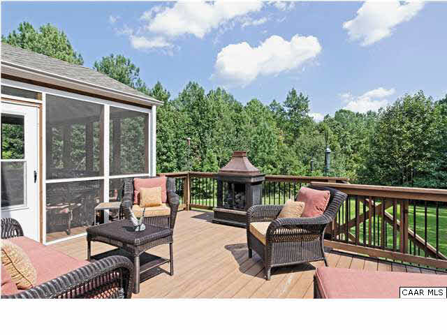 3771 Ashleigh Way Road Barboursville, VA 22923 - Photo 15 of 26 Cozy up to this awesome gas fire place on the deck overlooking back yard.