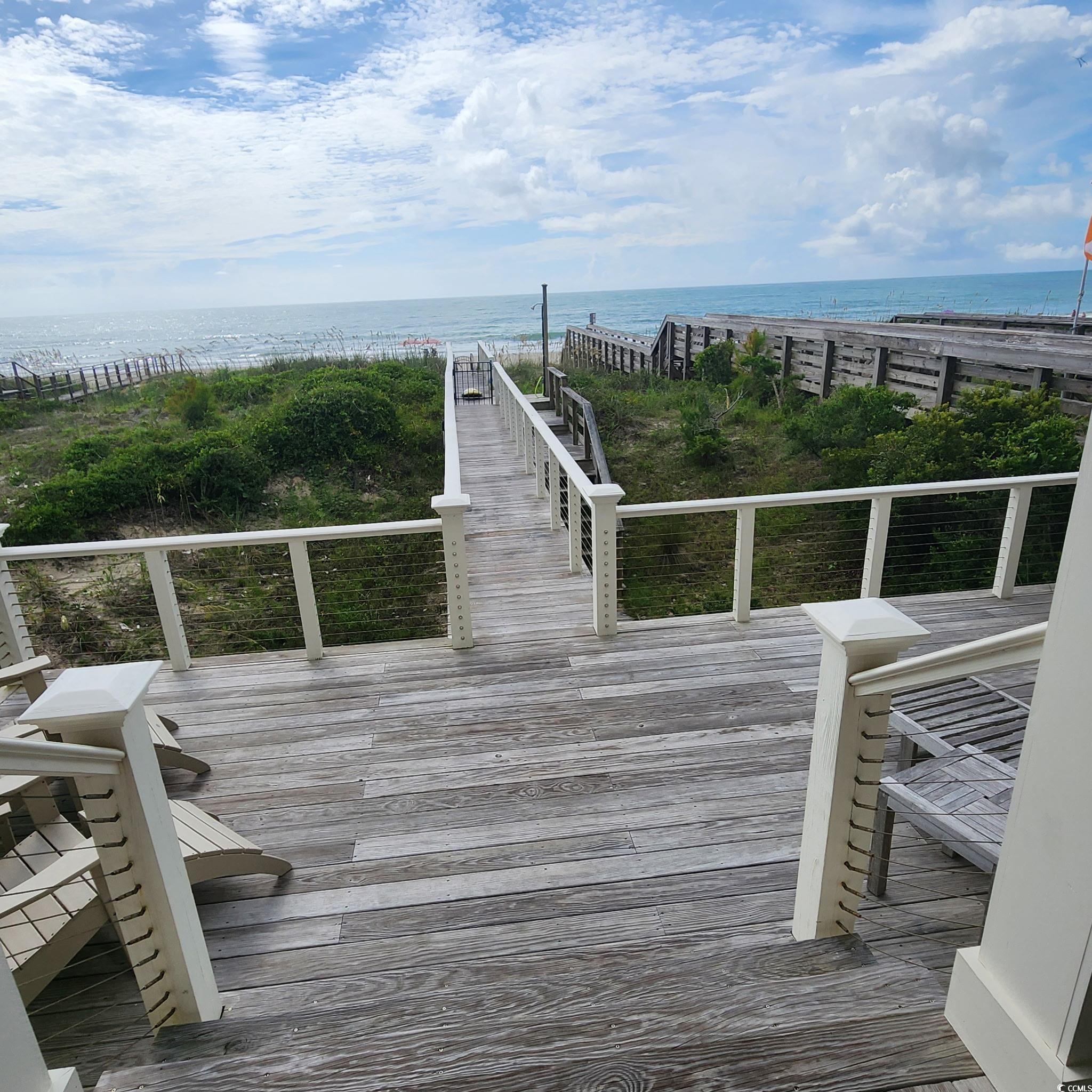 40 Seaview Loop Pawleys Island, SC 29585 - Photo 26 of 34 Dock area with a deck with water view