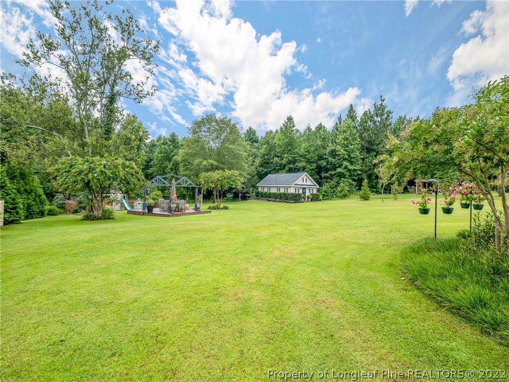 320 Porlock Way Raeford, NC 28376 - Photo 41 of 41 a view of yard with swimming pool and green space
