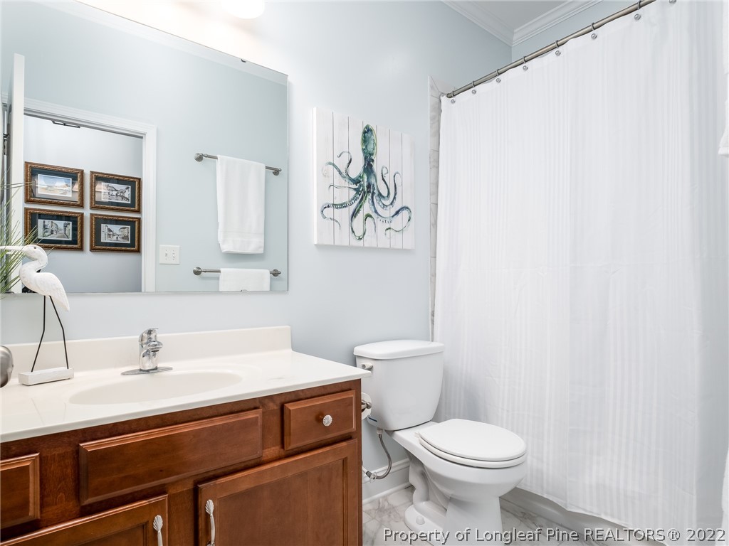 320 Porlock Way Raeford, NC 28376 - Photo 5 of 41 a bathroom with a sink toilet and mirror